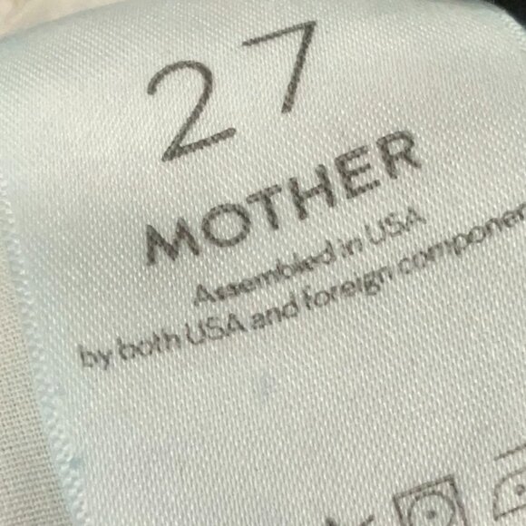 MOTHER The Dazzler XYZ Double Fray Size 27 Mid-Rise Slim Straight Ankle - Picture 8 of 13